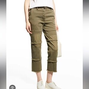 Nwot TWP Frayed Chino Pants In Dark Olive sz 0 #MJ1